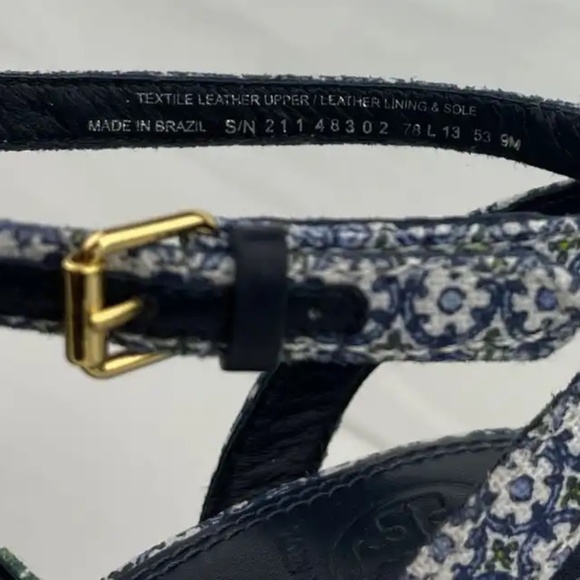 Tory Burch Charlene Printed Sandal, Ressoa Blue - Picture 8 of 10
